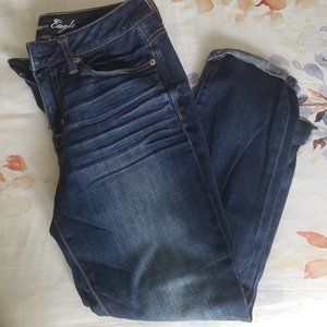 American Eagle cropped relaxed fit jeans